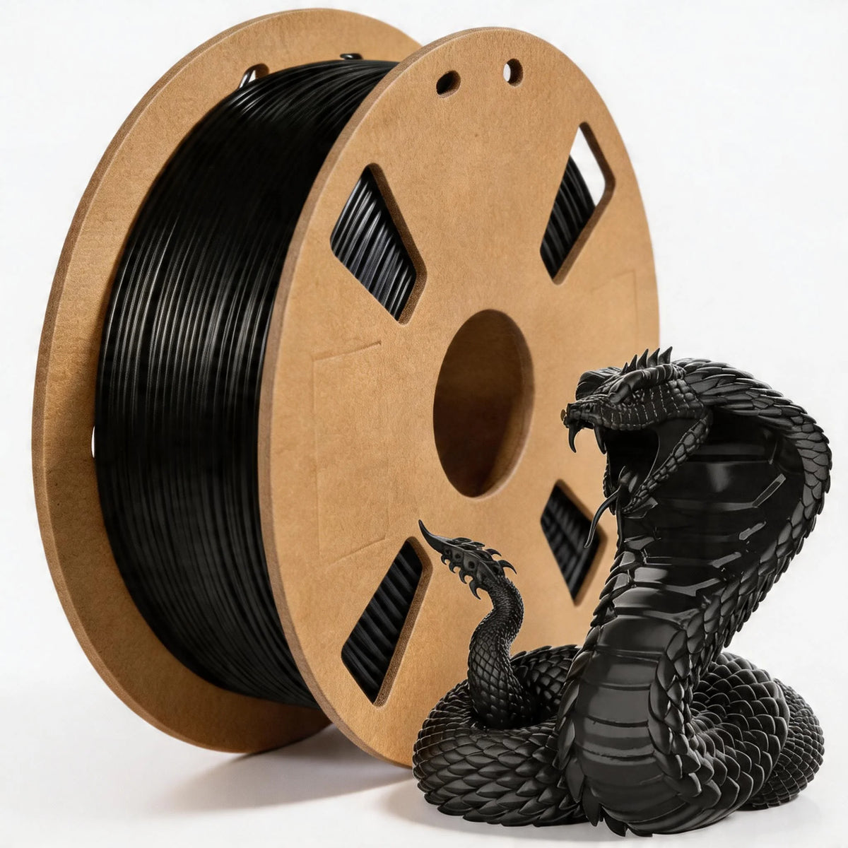 PLA+ 2.0 Filament 1.75mm – Tougher & Stronger, 1kg (Orange, Black, Gray)