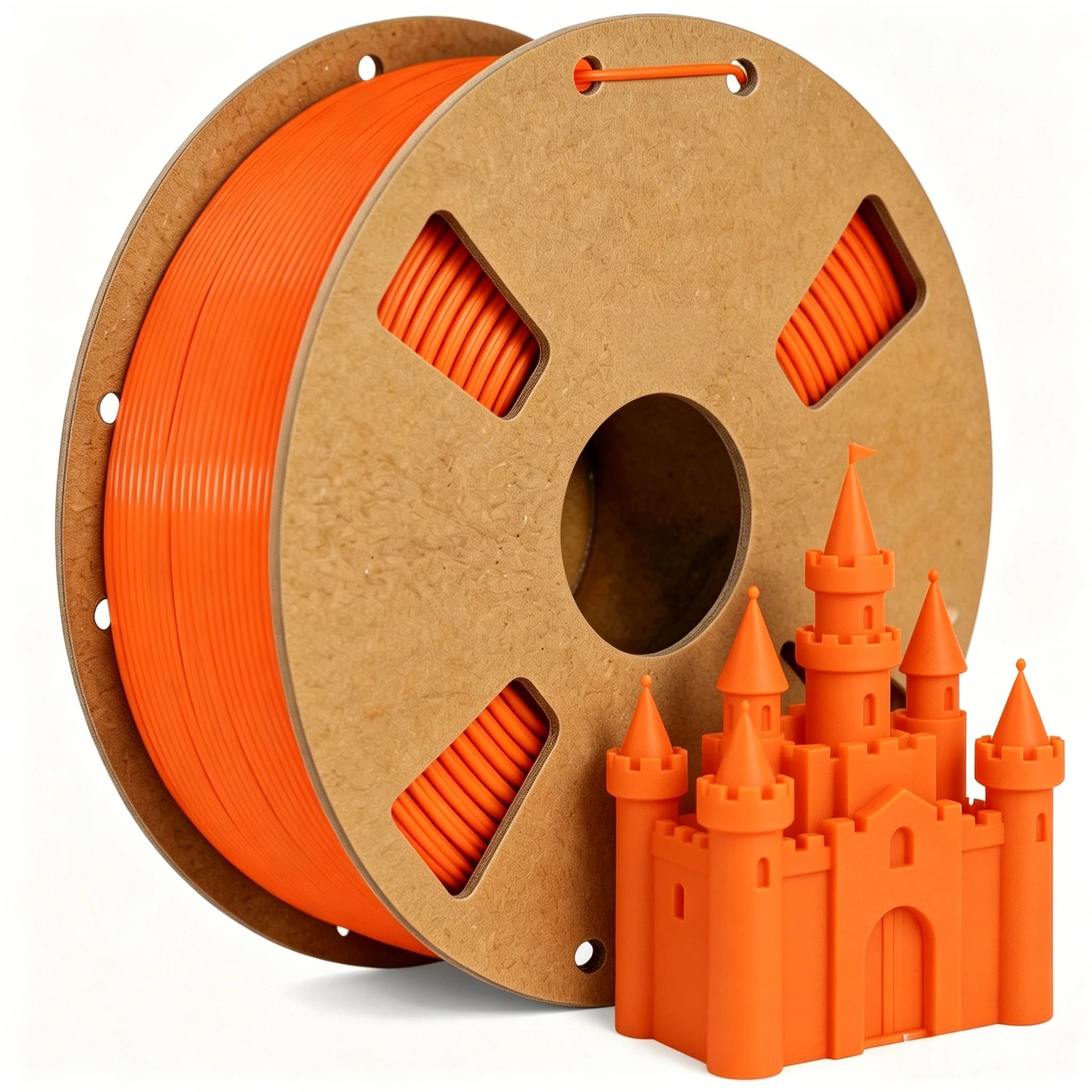 PLA+ 2.0 Filament 1.75mm – Tougher & Stronger, 1kg (Orange, Black, Gray)