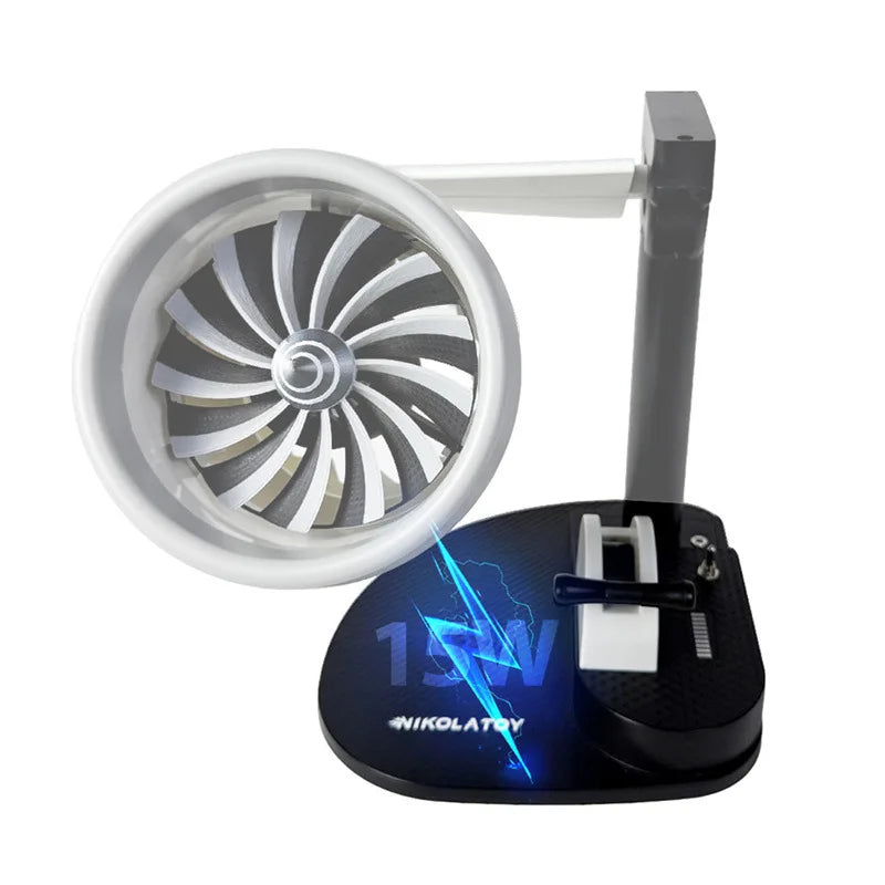 Desktop turbofan humidifier fan – red variant on desk
