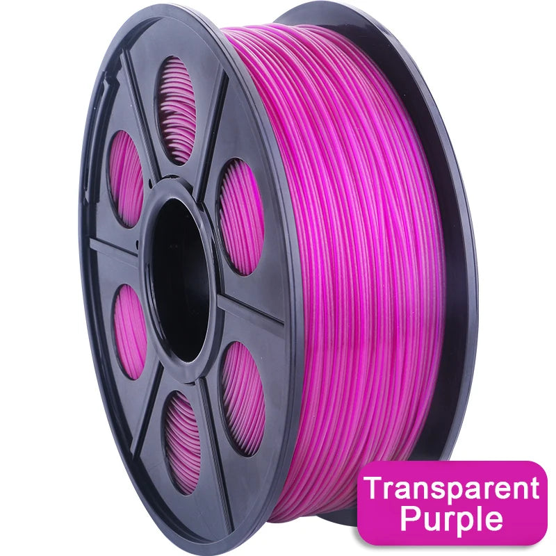 Transparent PETG Filament 1.75mm – Clear, Blue, Green & Orange (250g–1kg)