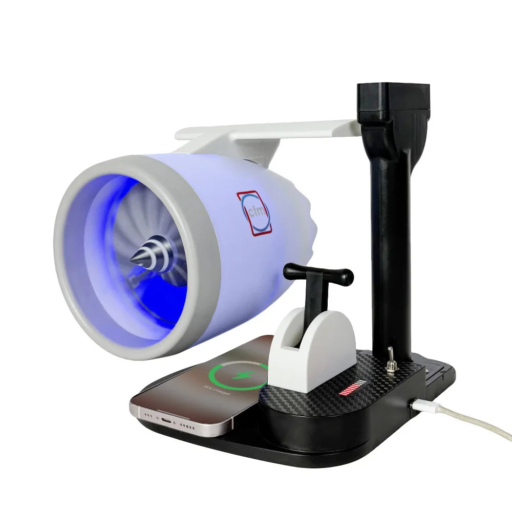 Desktop turbofan humidifier fan – size and scale