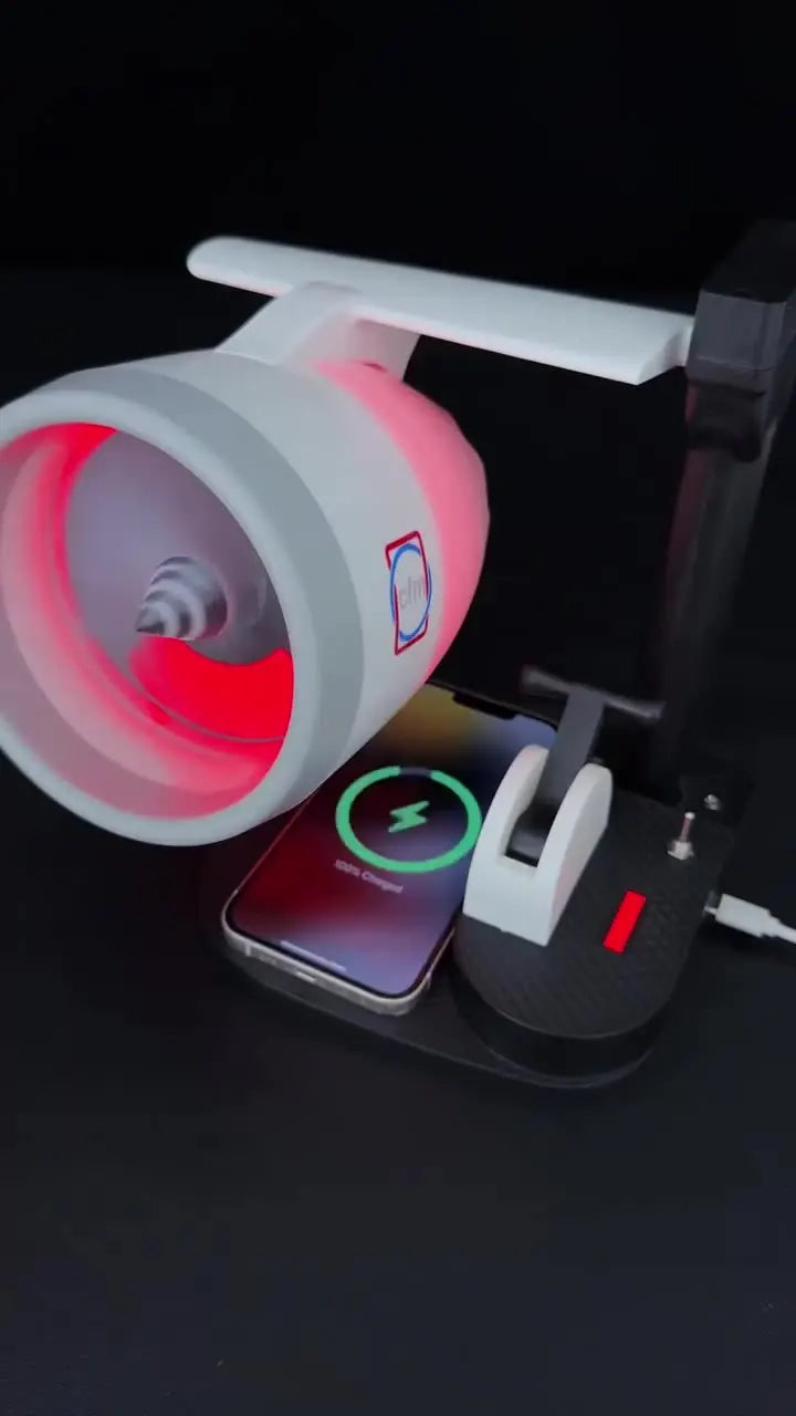 Desktop turbofan humidifier fan – LED light glowing