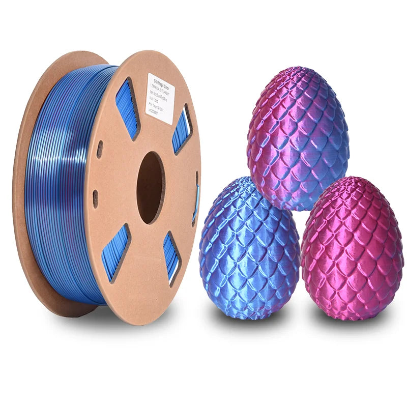 Dual-Color Silk PLA Filament 1.75mm – Two-Tone (250g / 500g / 1kg)
