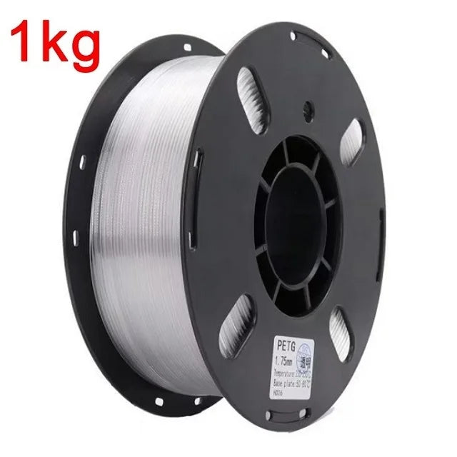 Transparent PETG Filament 1.75mm – Clear, Blue, Green & Orange (250g–1kg)