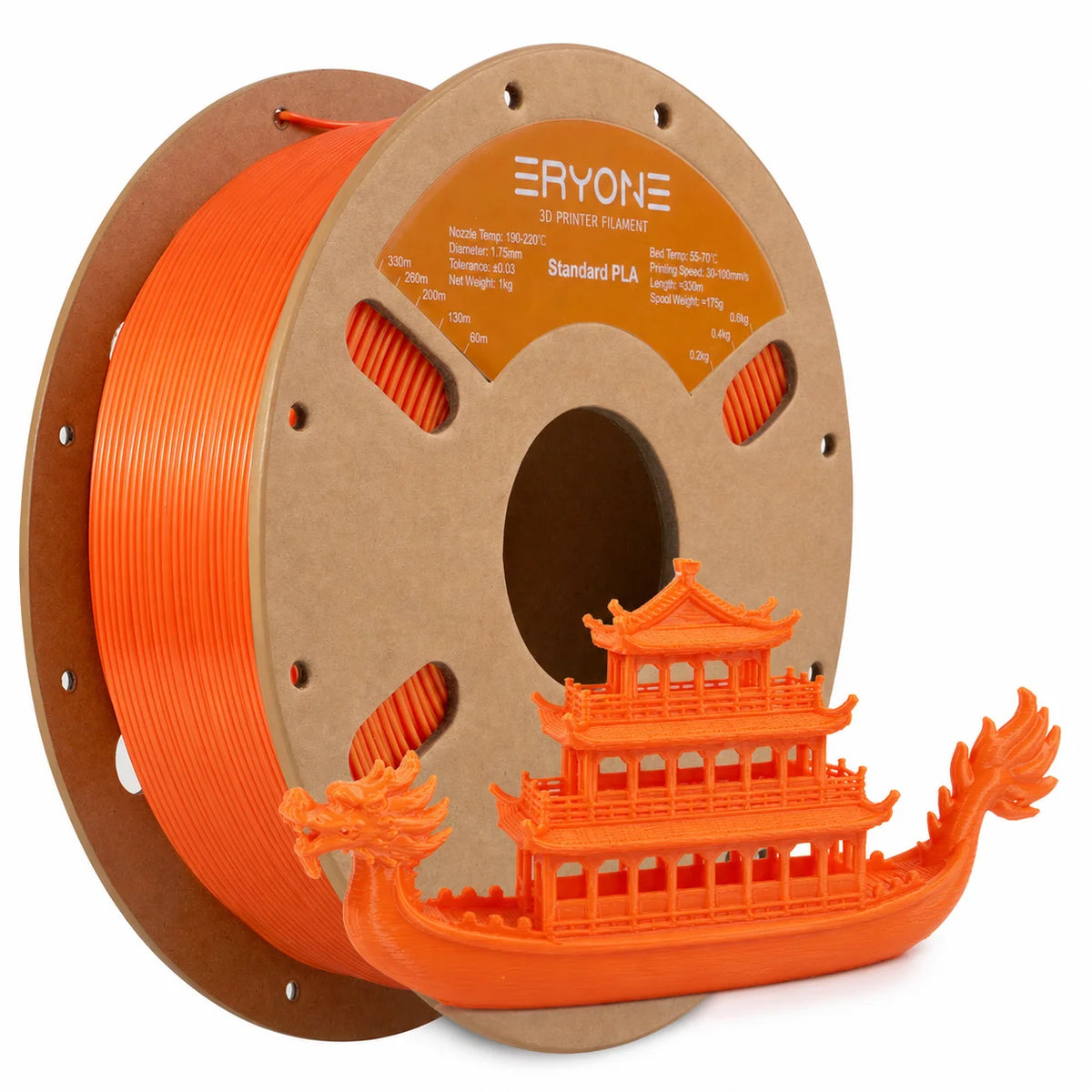 ERYONE Standard PLA Filament 1.75mm – 1kg Spool (Multiple Colors)