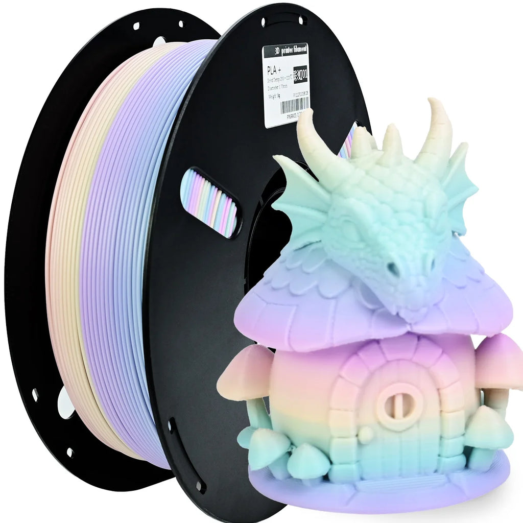 PRYNZU Gradient PLA+ Filament 1.75mm – Color-Change, 1kg Spool