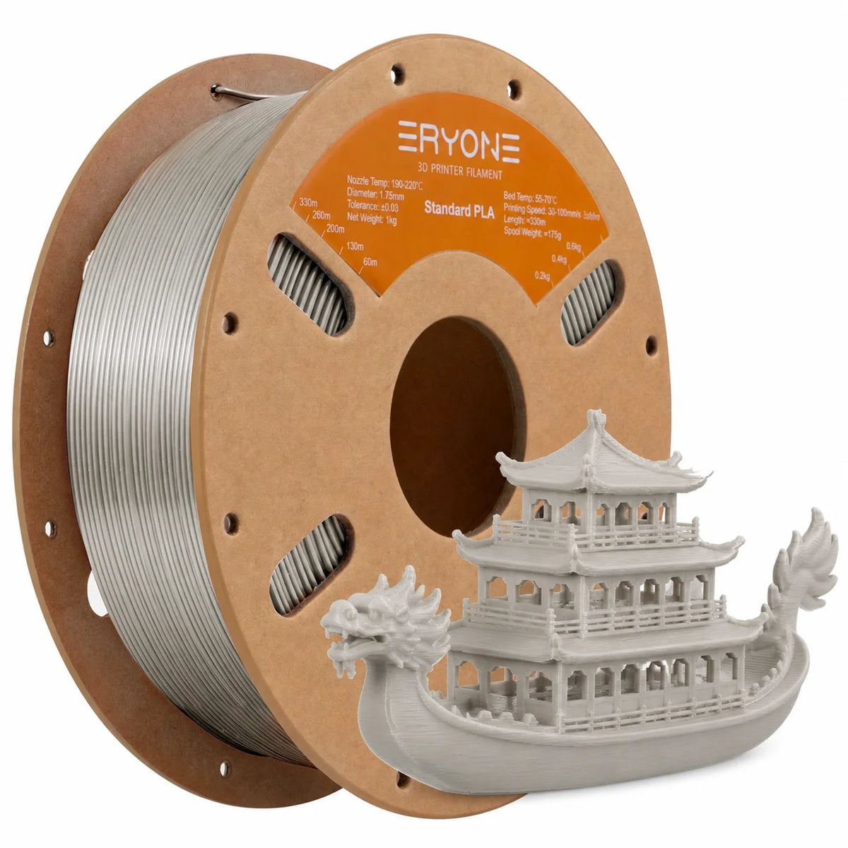 ERYONE Standard PLA Filament 1.75mm – 1kg Spool (Multiple Colors)