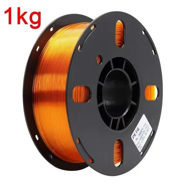 Transparent PETG Filament 1.75mm – Clear, Blue, Green & Orange (250g–1kg)