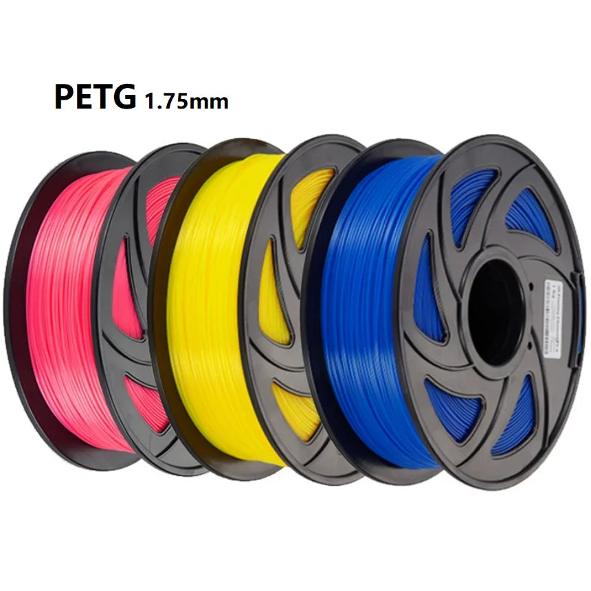 Translucent PETG Filament 1.75mm – Clear & Colored Tints (200g–1kg)