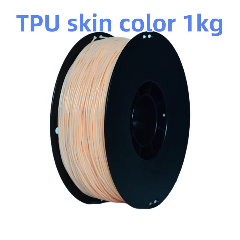 TPU Filament 1.75mm – Flexible, 1kg (White / Skin Tone, 1–4 Pack)