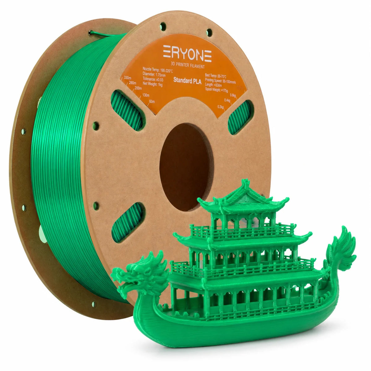 ERYONE Standard PLA Filament 1.75mm – 1kg Spool (Multiple Colors)