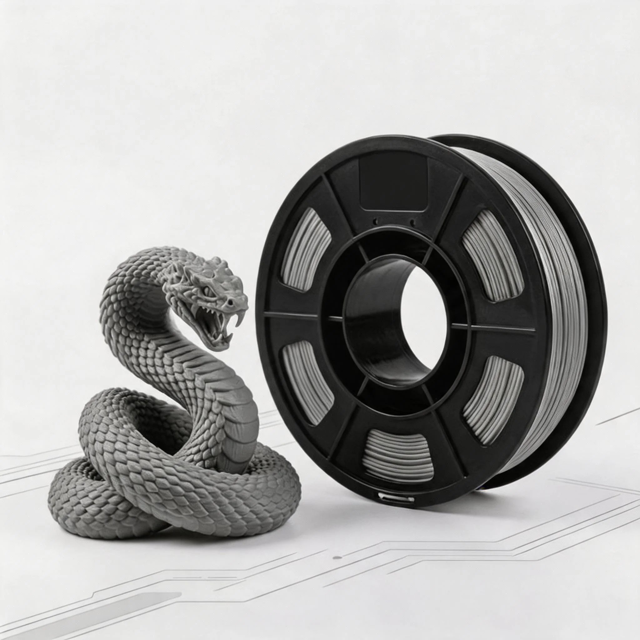 PETG Filament 1.75mm 250g – High Strength (White, Gray, Black, Pink, Clear, Skin)