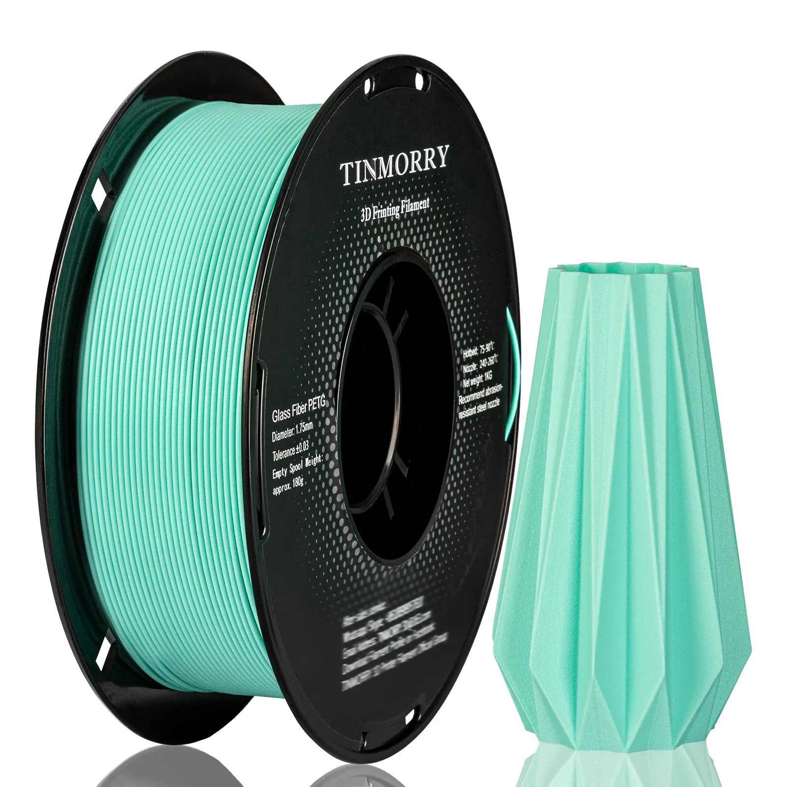 PETG-GF Filament 1.75mm – 10% Glass Fiber, 1kg Spool