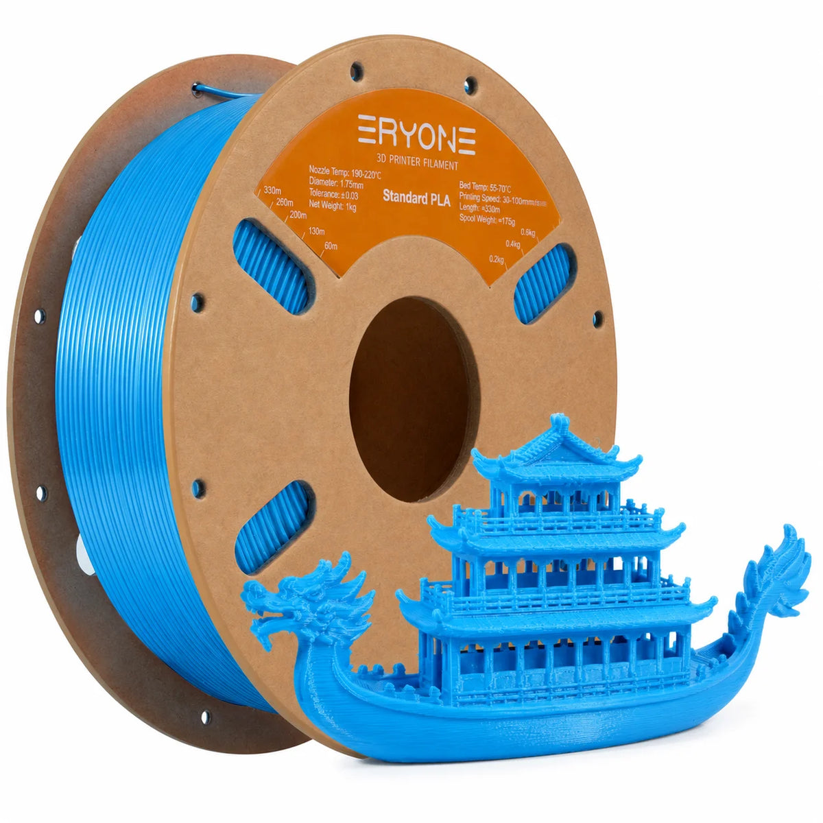 ERYONE Standard PLA Filament 1.75mm – 1kg Spool (Multiple Colors)