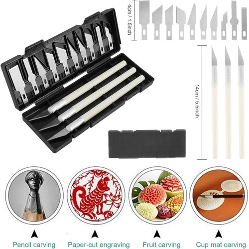 32-Piece 3D Print Finishing Tool Kit – Deburring, Cleaning & Trimming