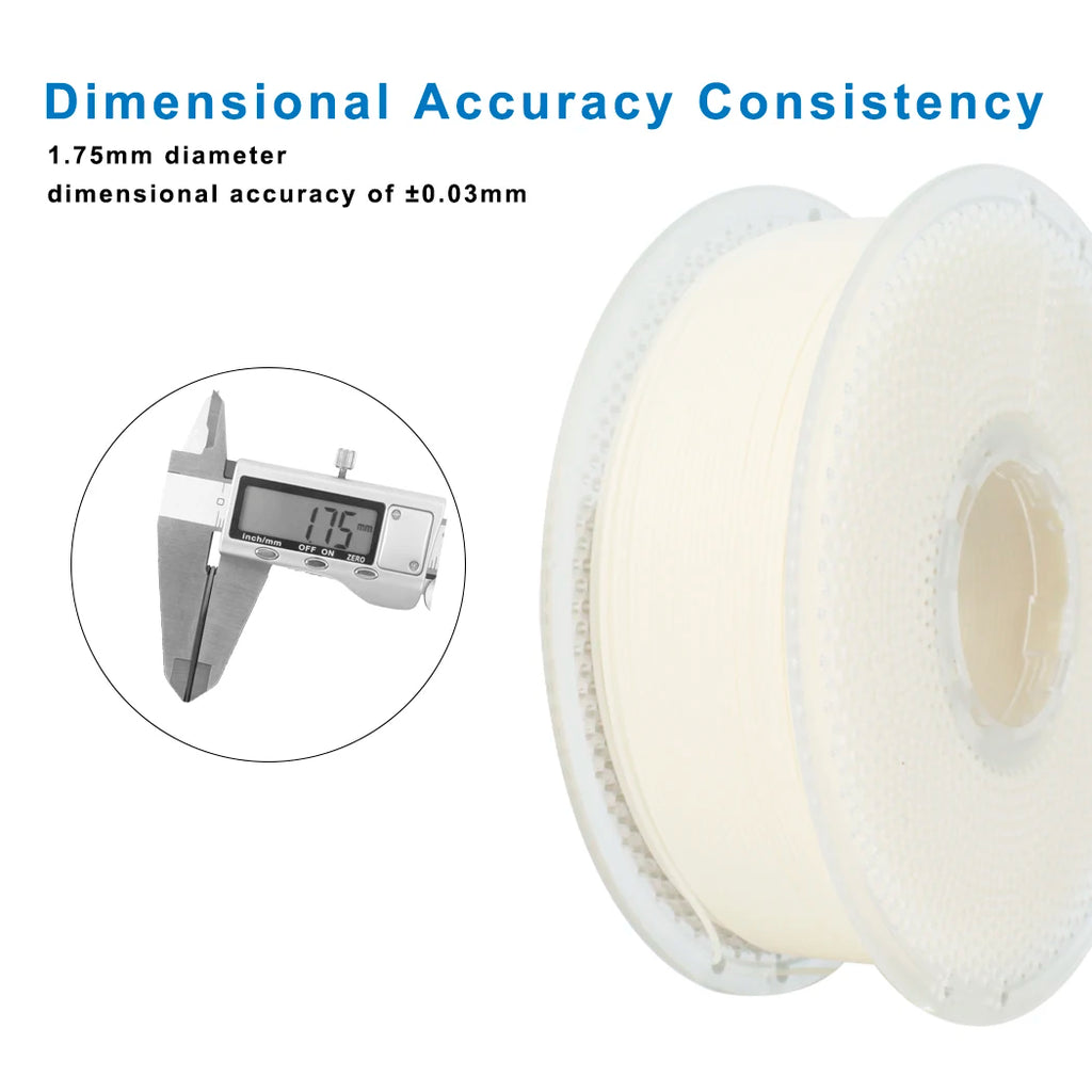 Glow-in-the-Dark PLA Filament 1.75mm – Yellow, 1kg Spool