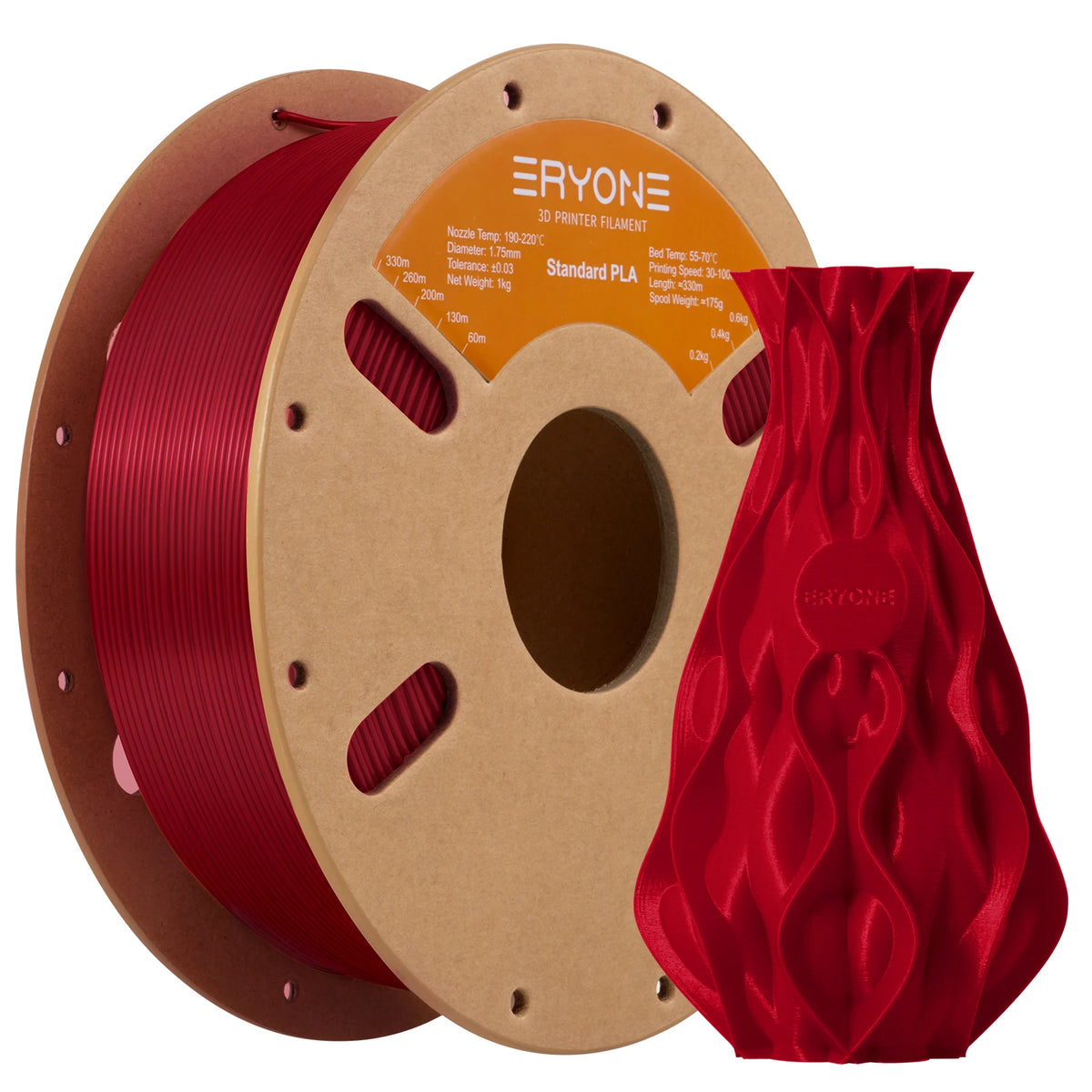 ERYONE Standard PLA Filament 1.75mm – 1kg Spool (Multiple Colors)