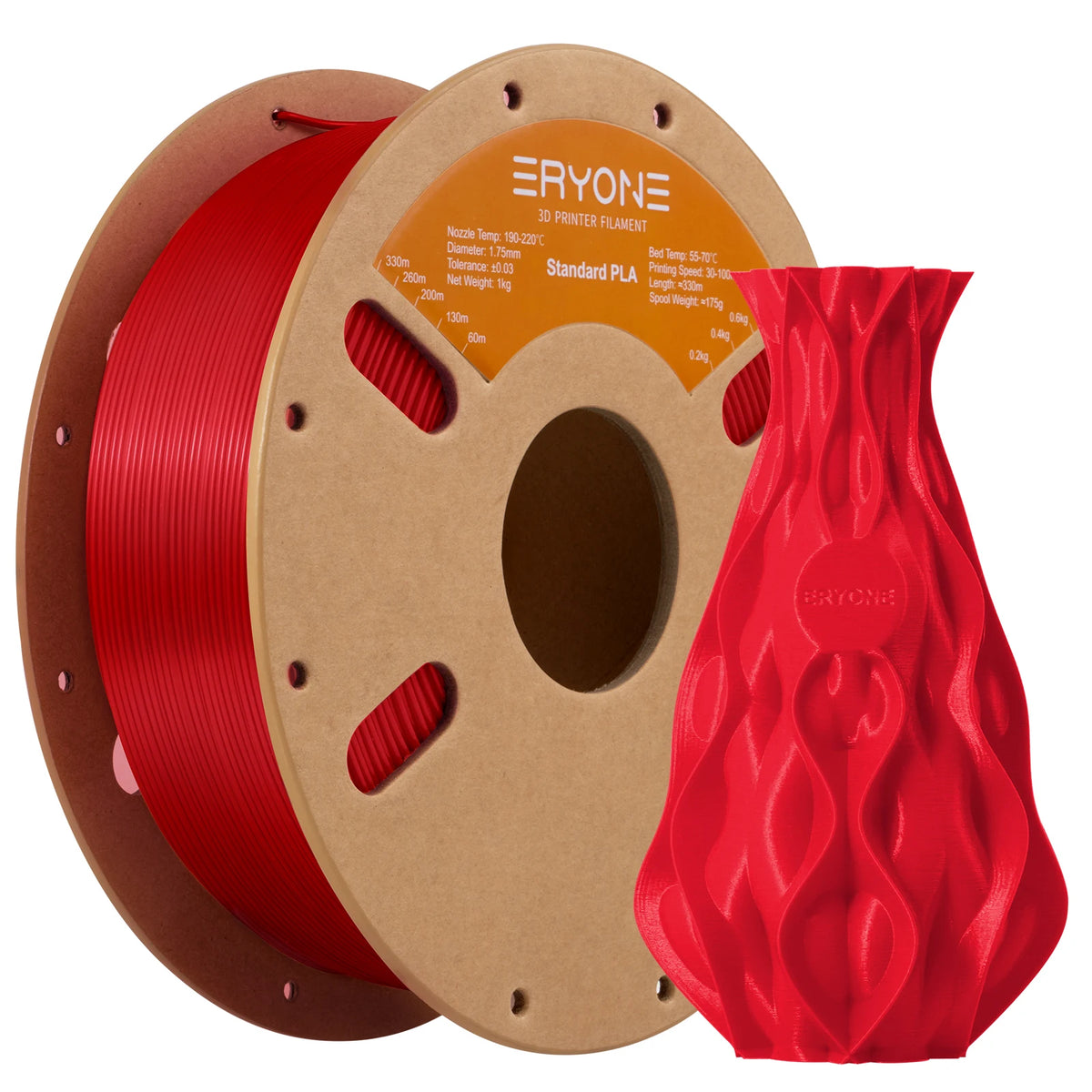 ERYONE Standard PLA Filament 1.75mm – 1kg Spool (Multiple Colors)