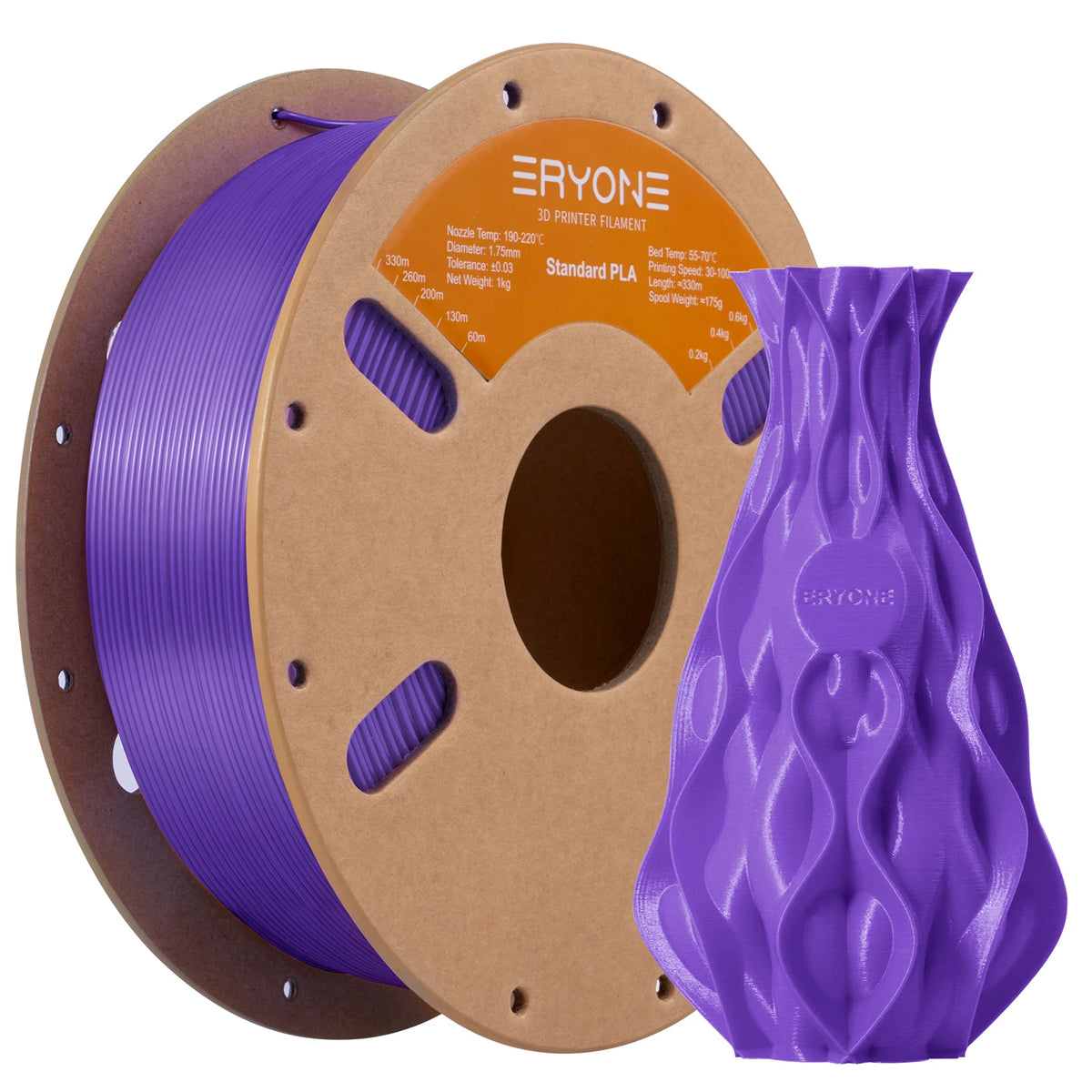 ERYONE Standard PLA Filament 1.75mm – 1kg Spool (Multiple Colors)