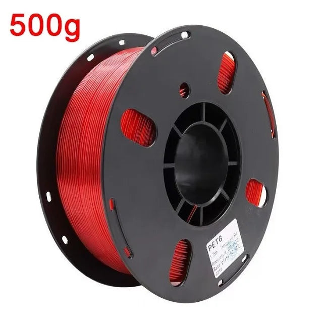 Translucent PETG Filament 1.75mm – Clear & Colored Tints (200g–1kg)
