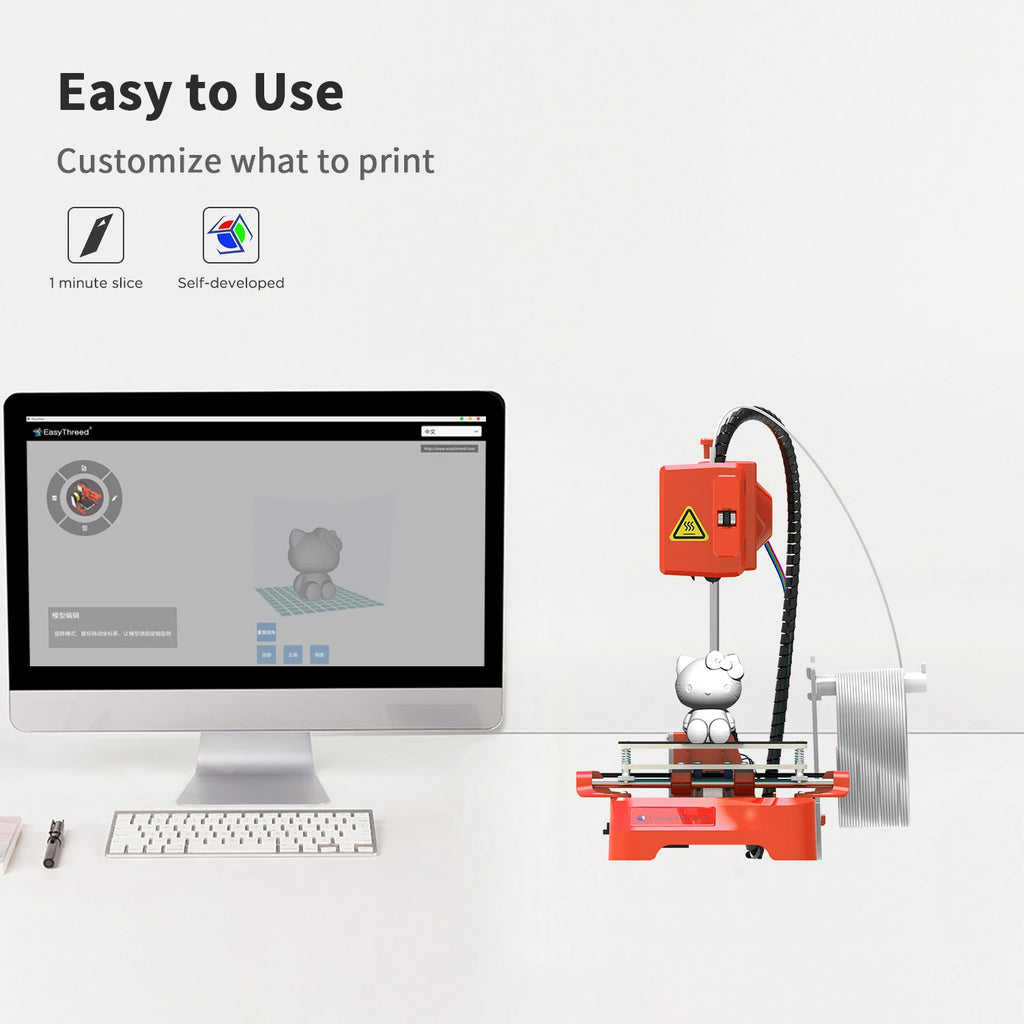 EasyThreed Mini FDM 3D Printer – Beginner Kit for Kids, Education & Hobbyists (K7 / K9)