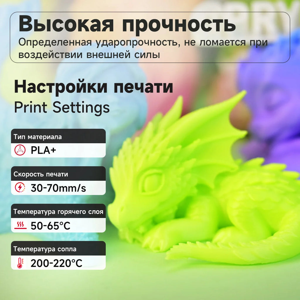 PRYNZU Gradient PLA+ Filament 1.75mm – Color-Change, 1kg Spool