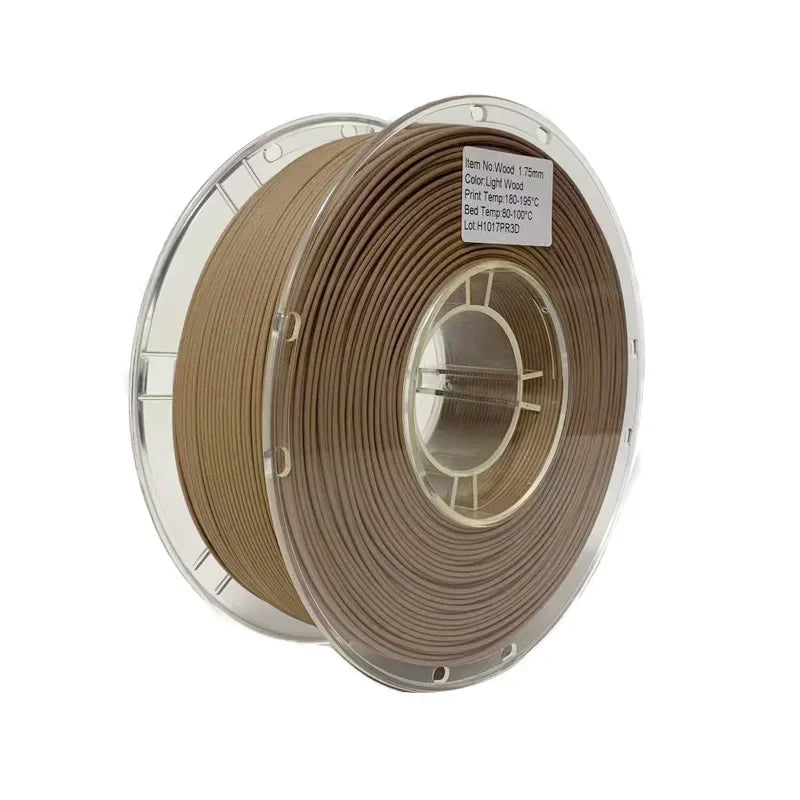 Wood PLA Filament 1.75mm – Wood-Fill, 1kg (Multiple Grains)