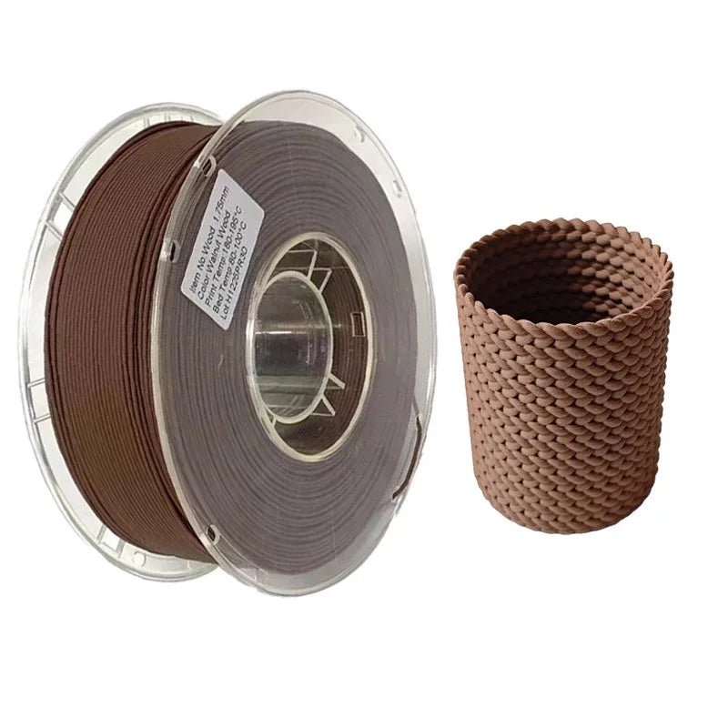 Wood PLA Filament 1.75mm – Wood-Fill, 1kg (Multiple Grains)