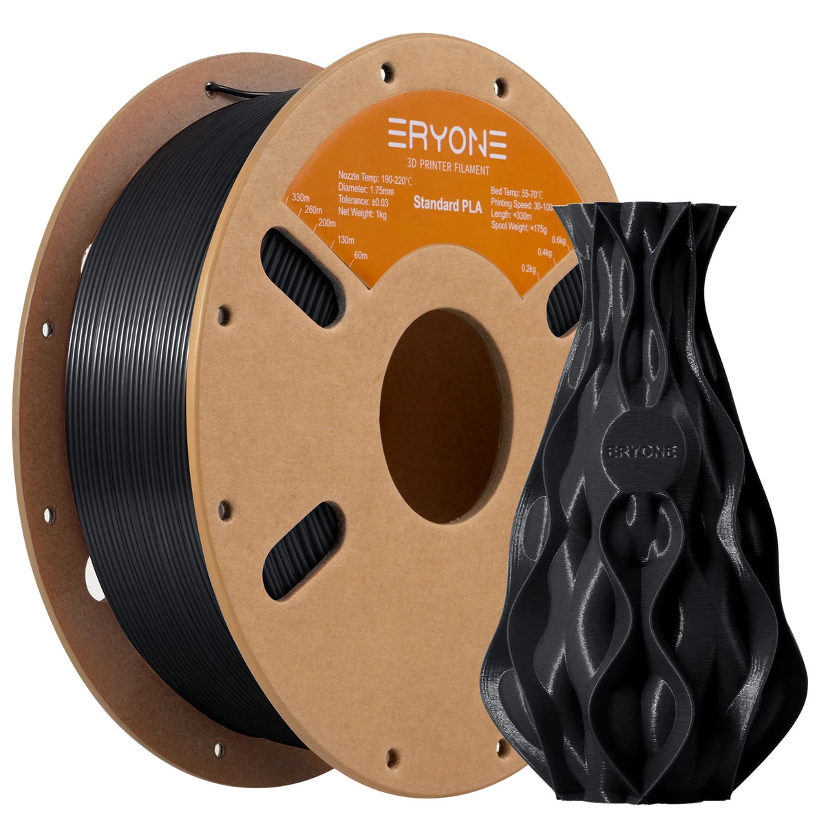 ERYONE Standard PLA Filament 1.75mm – 1kg Spool (Multiple Colors)