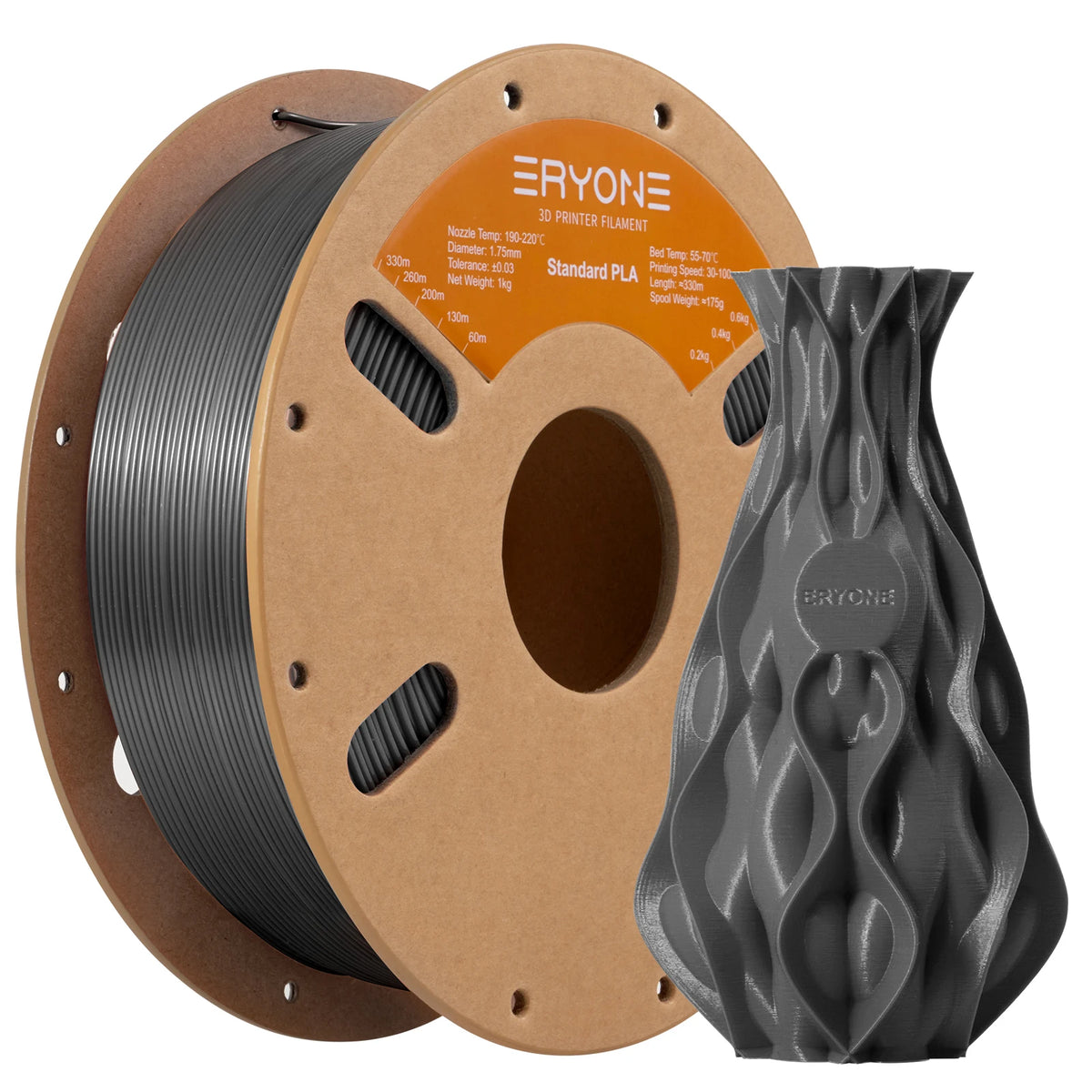 ERYONE Standard PLA Filament 1.75mm – 1kg Spool (Multiple Colors)