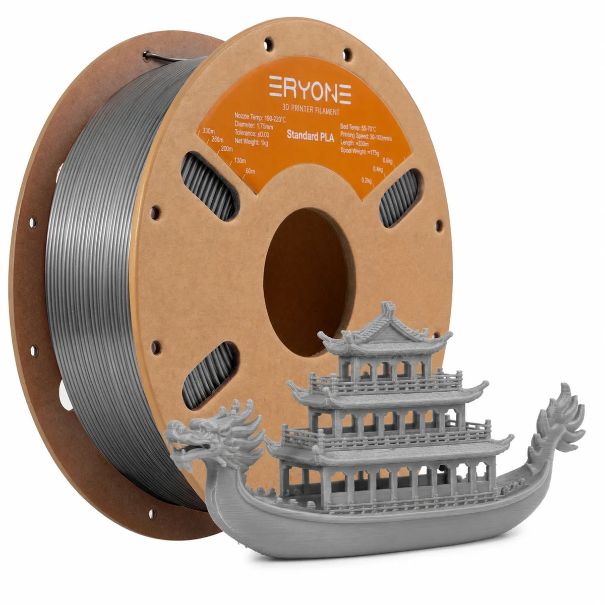 ERYONE Standard PLA Filament 1.75mm – 1kg Spool (Multiple Colors)