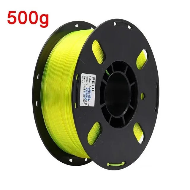 Transparent PETG Filament 1.75mm – Clear, Blue, Green & Orange (250g–1kg)