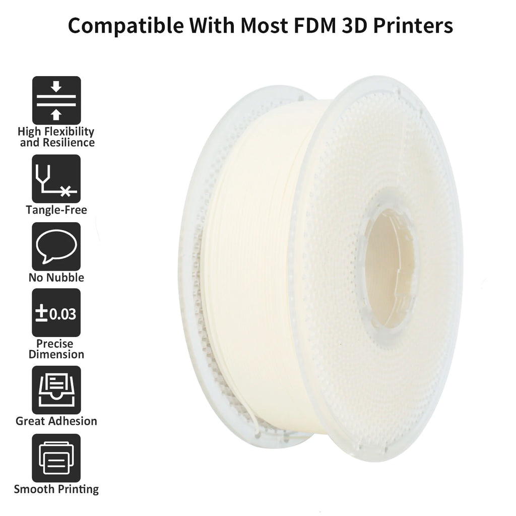 Glow-in-the-Dark PLA Filament 1.75mm – Yellow, 1kg Spool