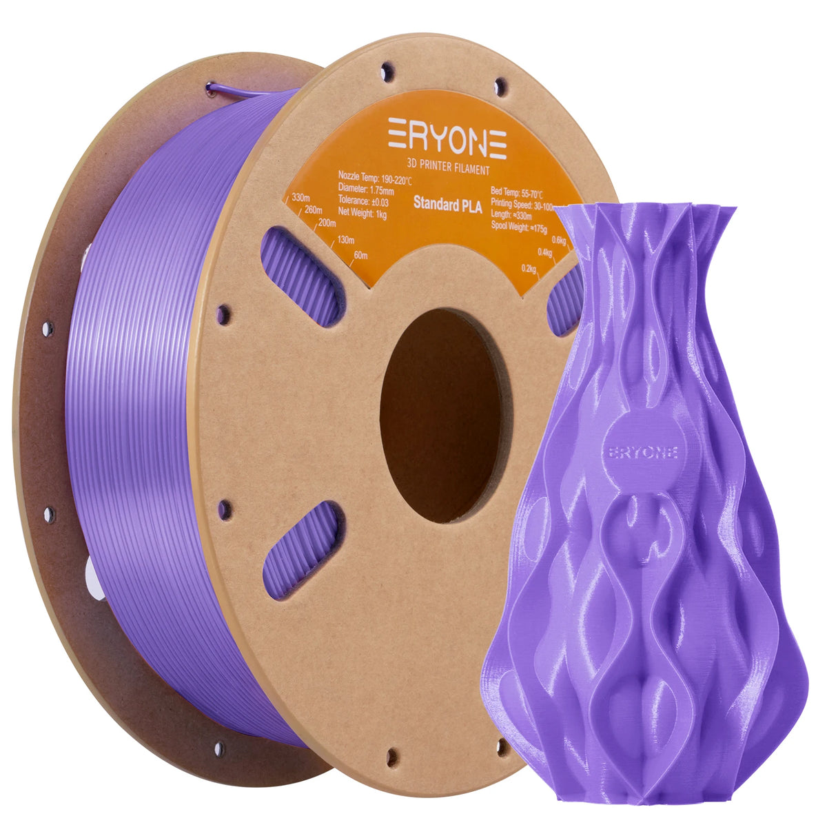 ERYONE Standard PLA Filament 1.75mm – 1kg Spool (Multiple Colors)