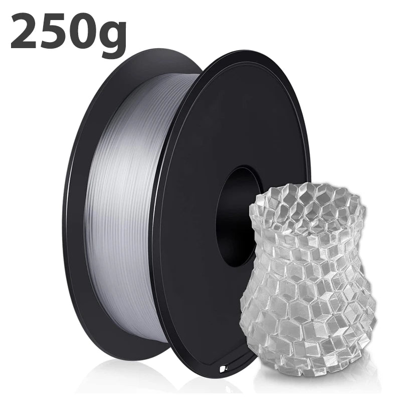 Transparent PETG Filament 1.75mm – Clear (250g / 500g / 1kg)