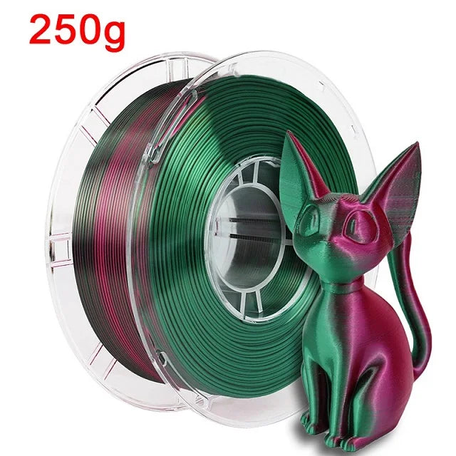 Dual-Color Silk PLA Filament 1.75mm – Two-Tone (250g / 500g / 1kg)