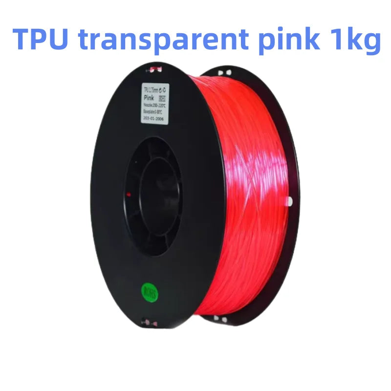 TPU Filament 1.75mm – Flexible, 1kg (White / Skin Tone, 1–4 Pack)