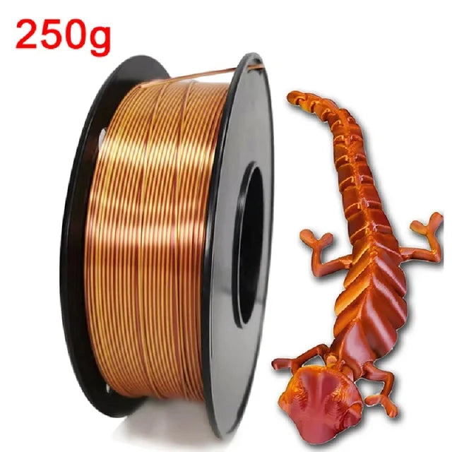 Dual-Color Silk PLA Filament 1.75mm – Two-Tone (250g / 500g / 1kg)