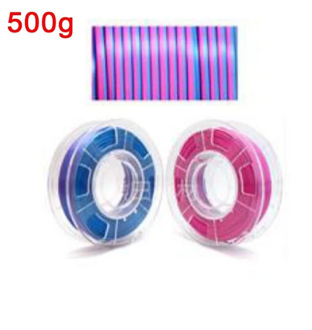 Dual-Color Silk PLA Filament 1.75mm – Two-Tone (250g / 500g / 1kg)