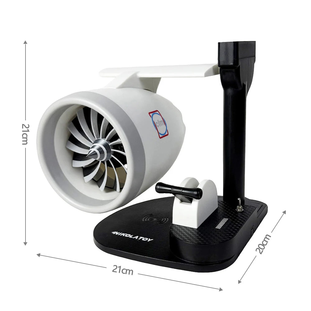 USB turbofan desktop fan – red LED light