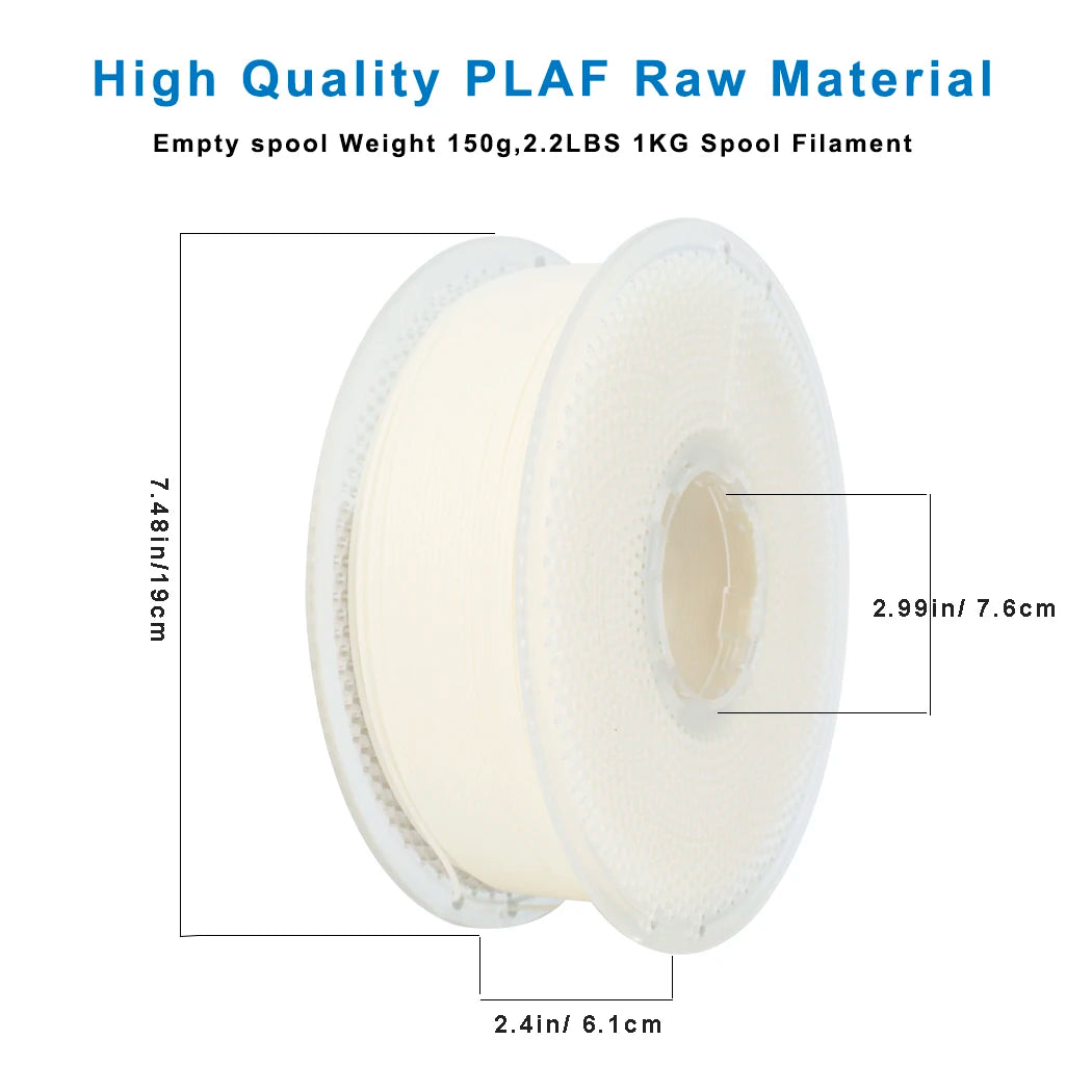 Glow-in-the-Dark PLA Filament 1.75mm – Yellow, 1kg Spool