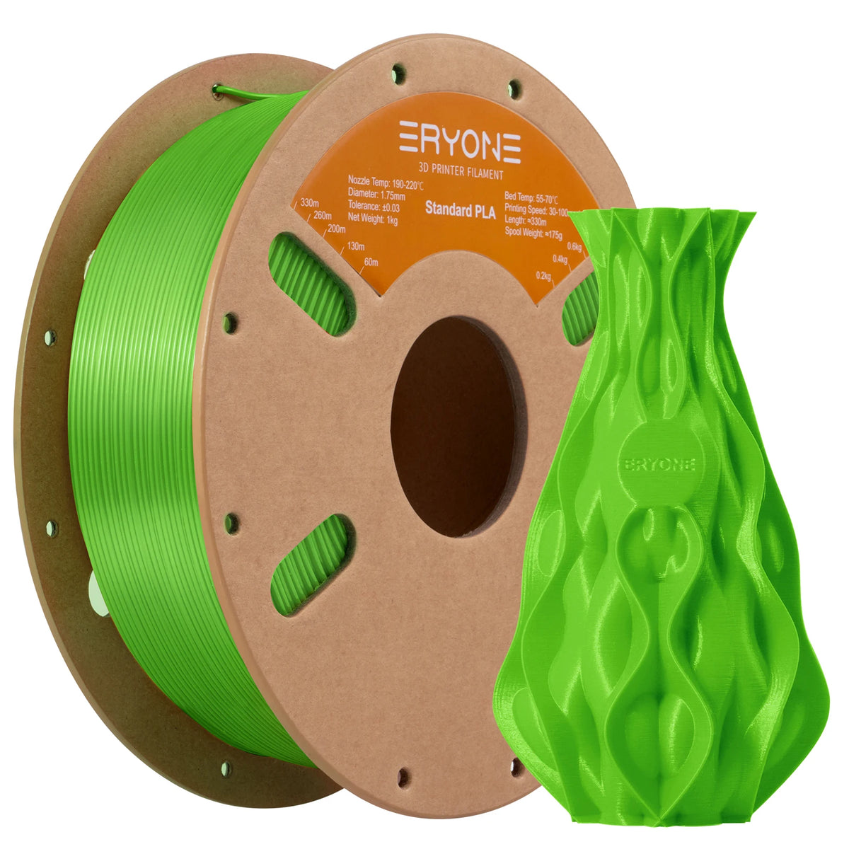 ERYONE Standard PLA Filament 1.75mm – 1kg Spool (Multiple Colors)