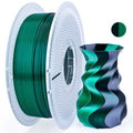 Dual-Tone Silk PLA Filament 1.75mm – Shiny, 1kg Spool