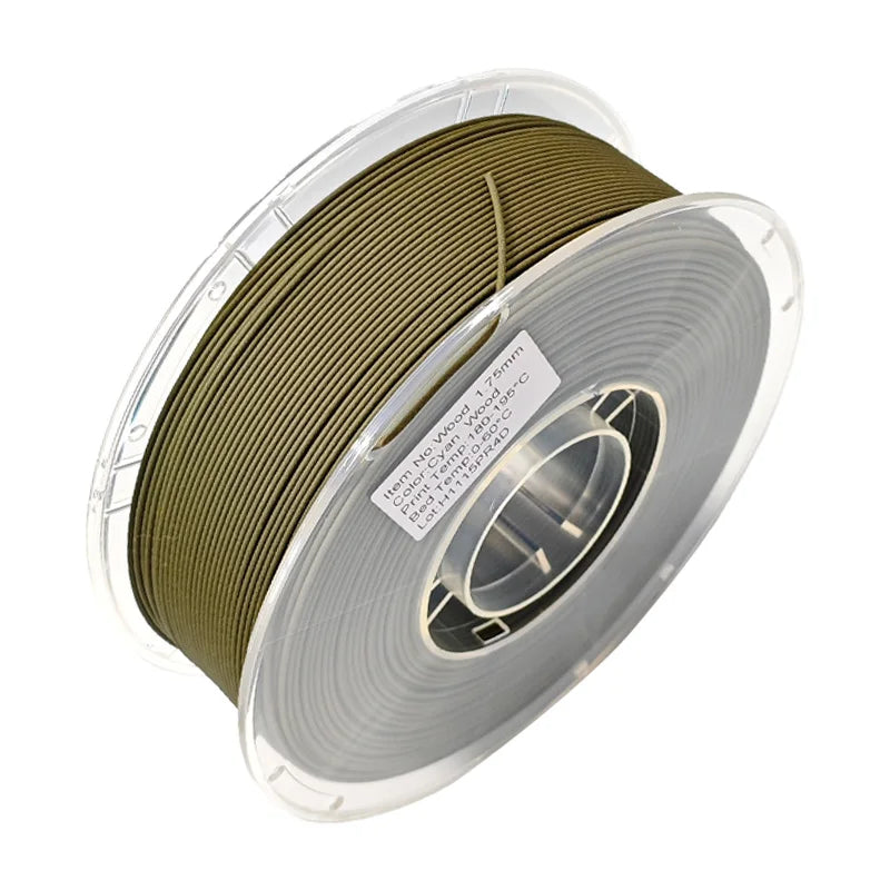 Wood PLA Filament 1.75mm – Wood-Fill, 1kg (Multiple Grains)