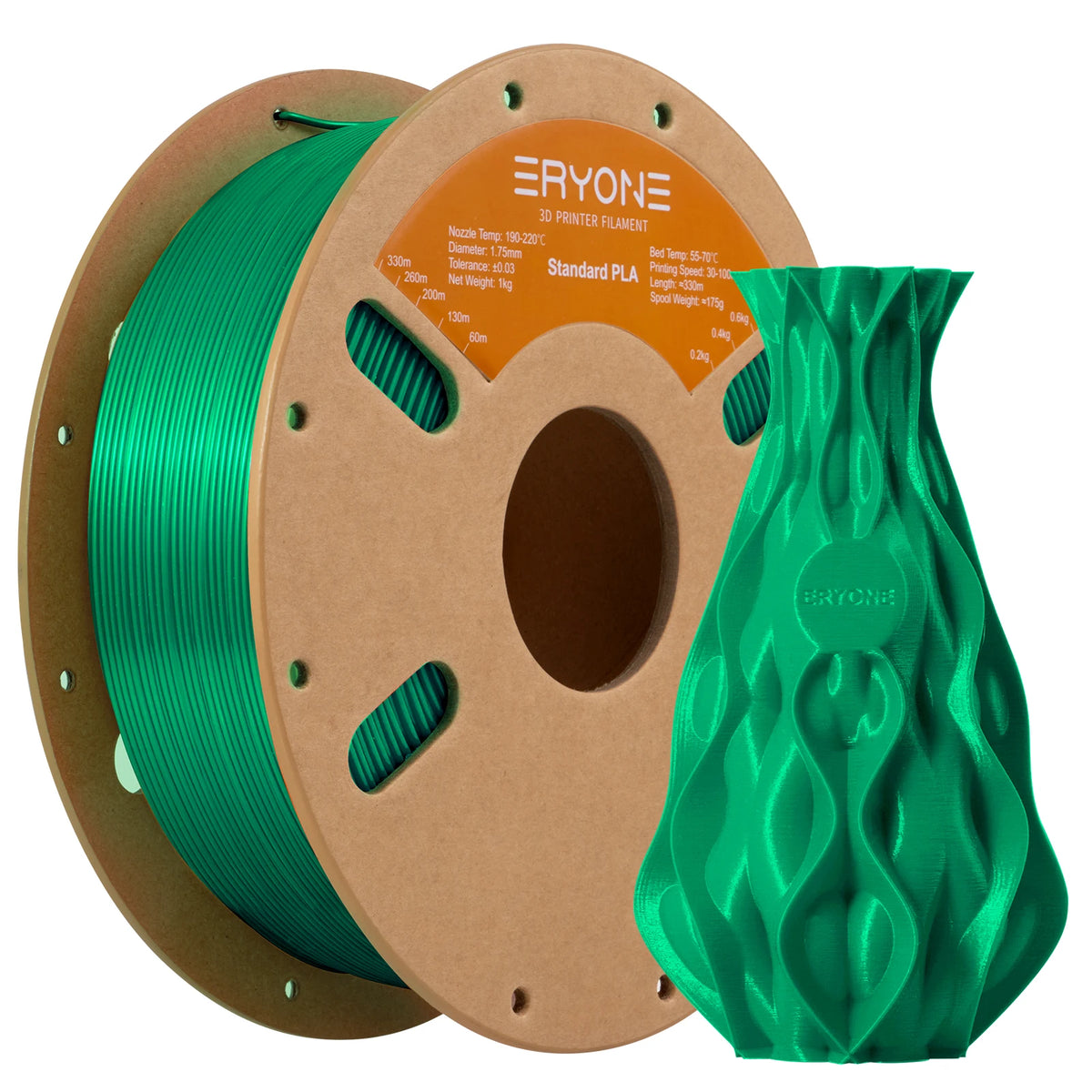 ERYONE Standard PLA Filament 1.75mm – 1kg Spool (Multiple Colors)