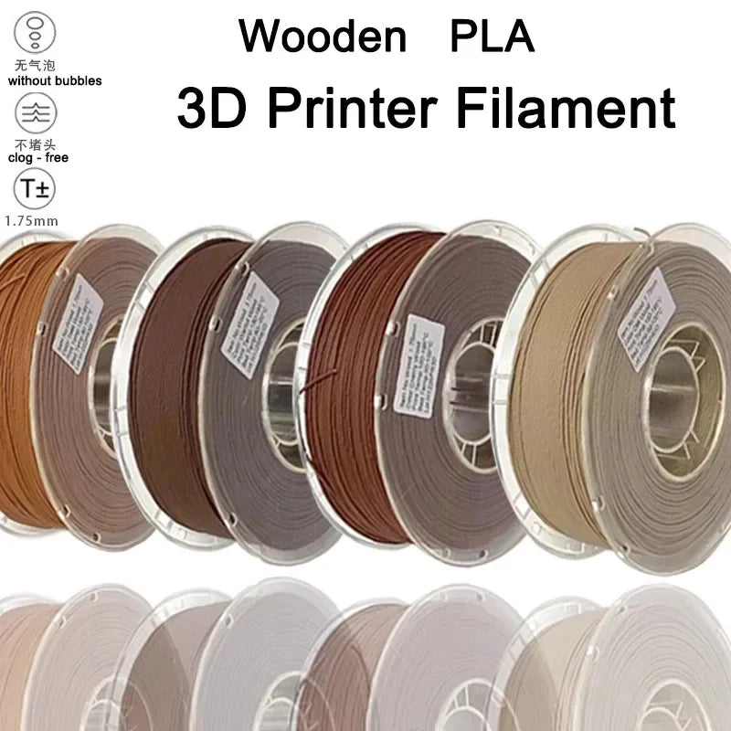 Wood PLA Filament 1.75mm – Wood-Fill, 1kg (Multiple Grains)