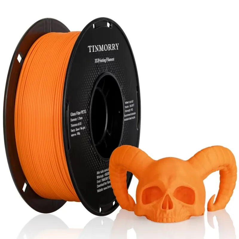 PETG-GF Filament 1.75mm – 10% Glass Fiber, 1kg Spool