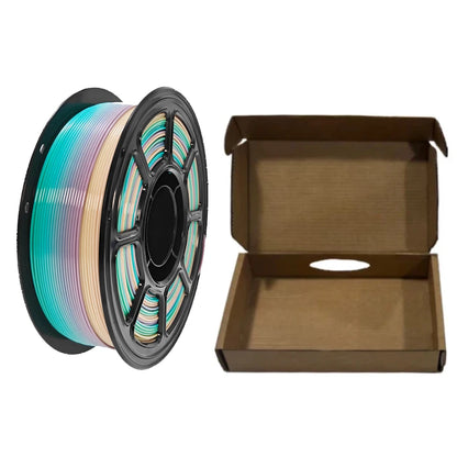 Rainbow PETG Filament 1.75mm – Multi-Color Gradient, 1kg Spool