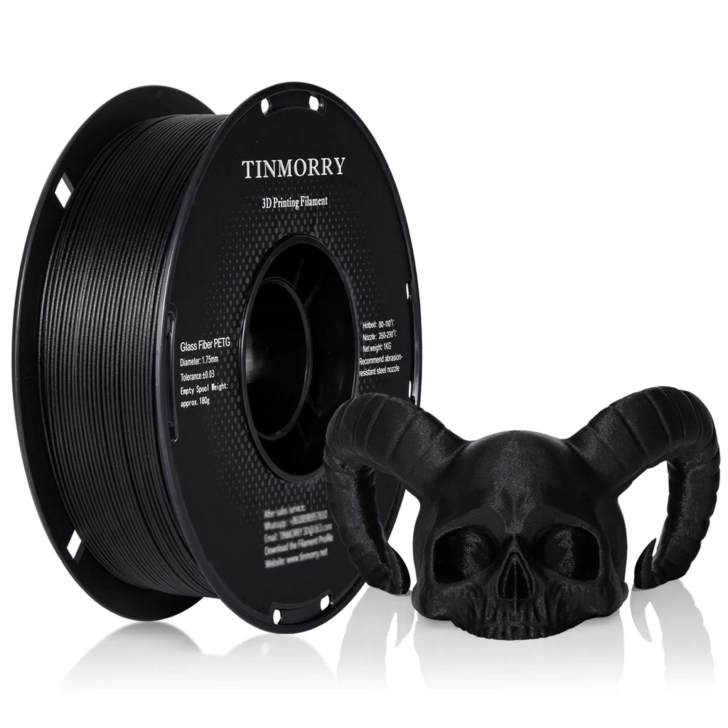 PETG-GF Filament 1.75mm – 10% Glass Fiber, 1kg Spool