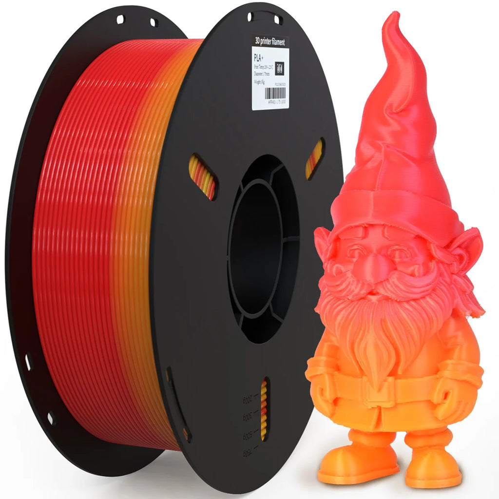 PRYNZU Gradient PLA+ Filament 1.75mm – Color-Change, 1kg Spool